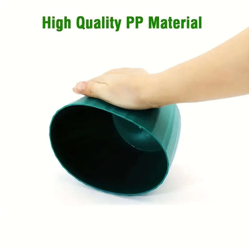 6 6-Inch Garden Pots White Pitting