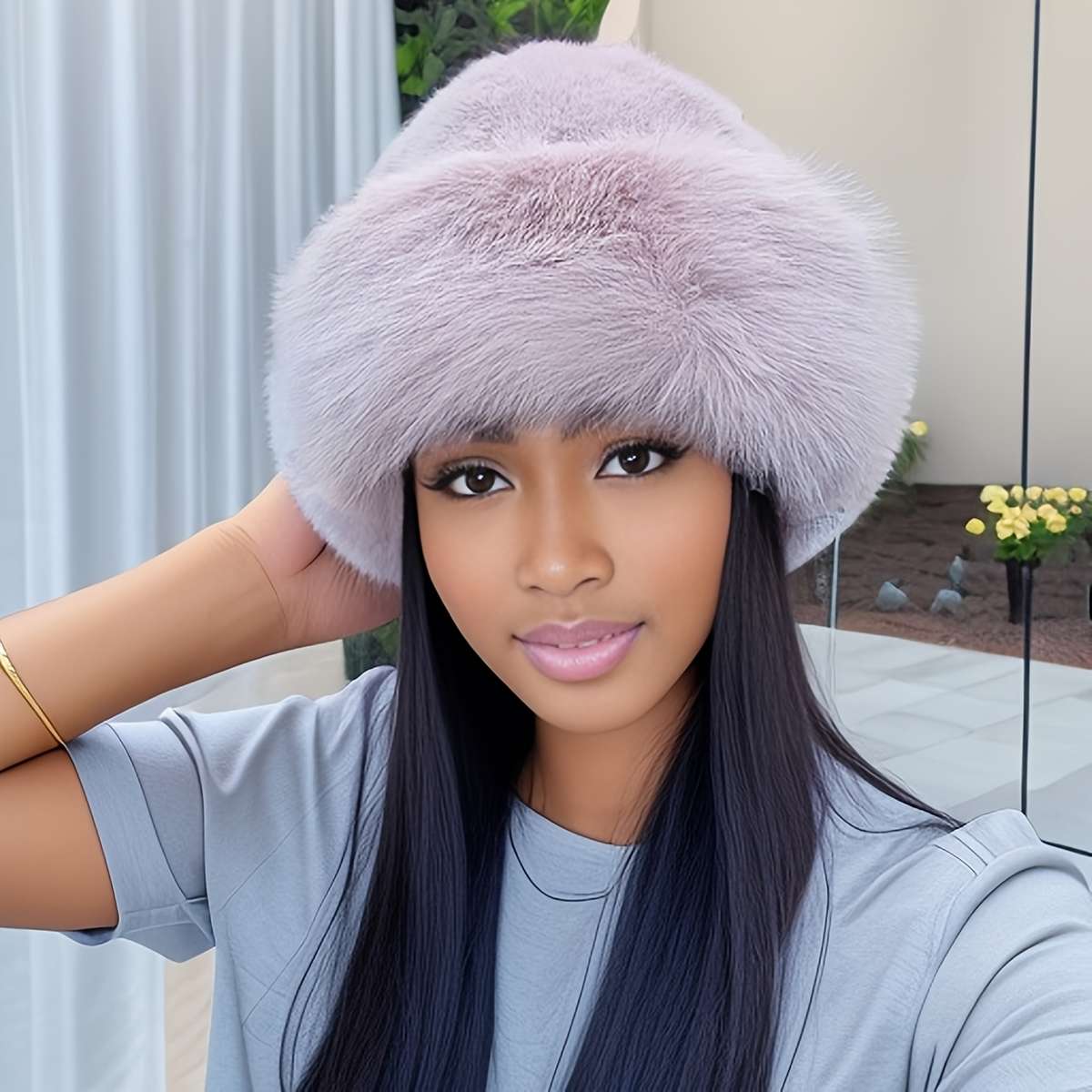 Thickened Warm Windproof Fisherman Hat New Women'S Winter Mongolian Coldproof Hat
