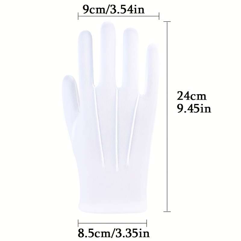 3 Pairs In white Household Cleaning Gloves