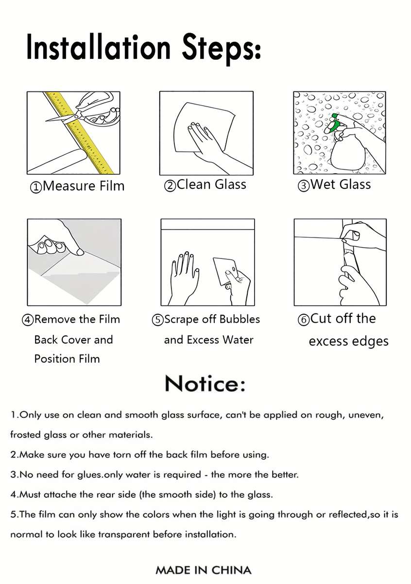 1pc 30x300cm   Door And Window Stickers