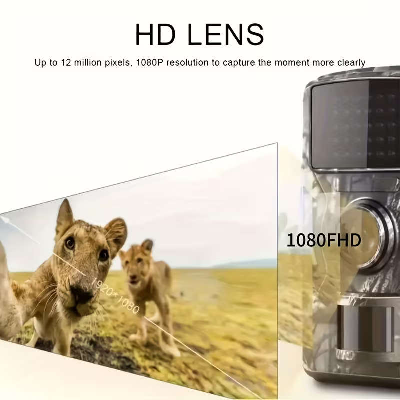 HD Outdoor Wildlife Camera with Built-in Screen Display