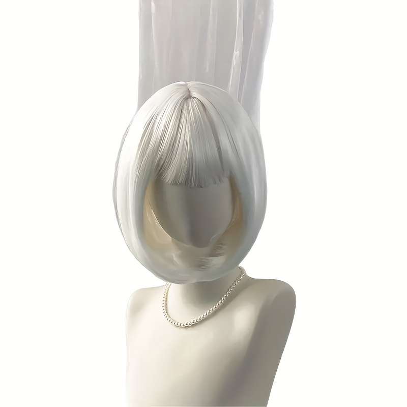 1Pc White Fashion Design Wig