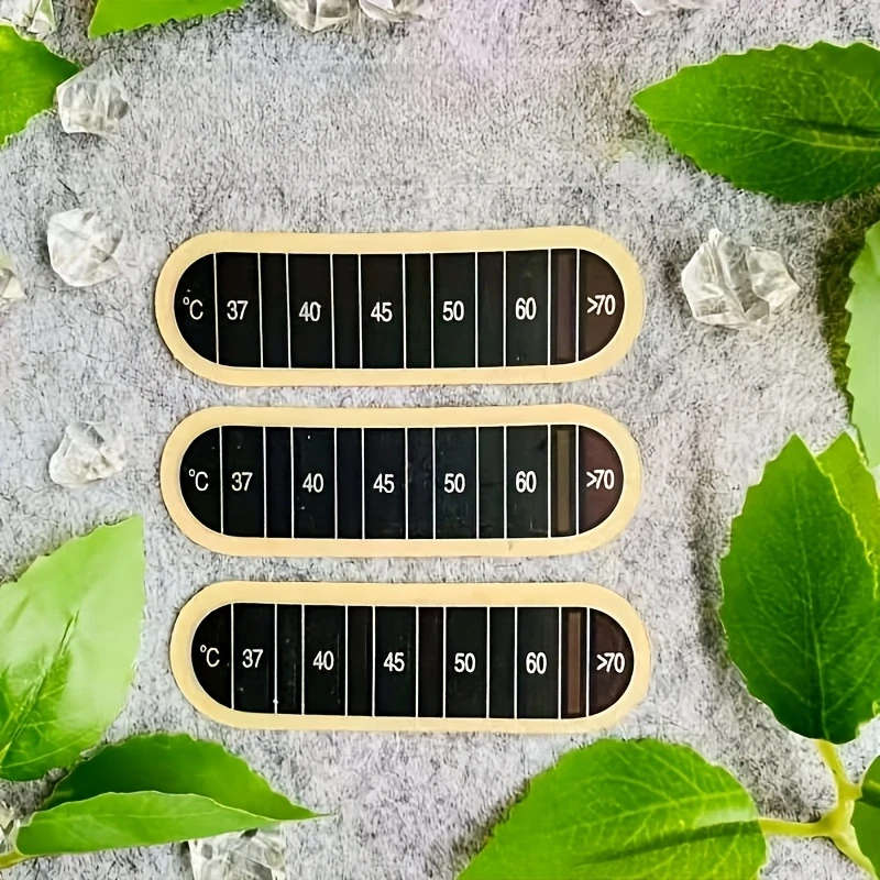 3Pcs Heat Sensitive Temperature Strips Color Changing Adhesive Thermometer Stickers