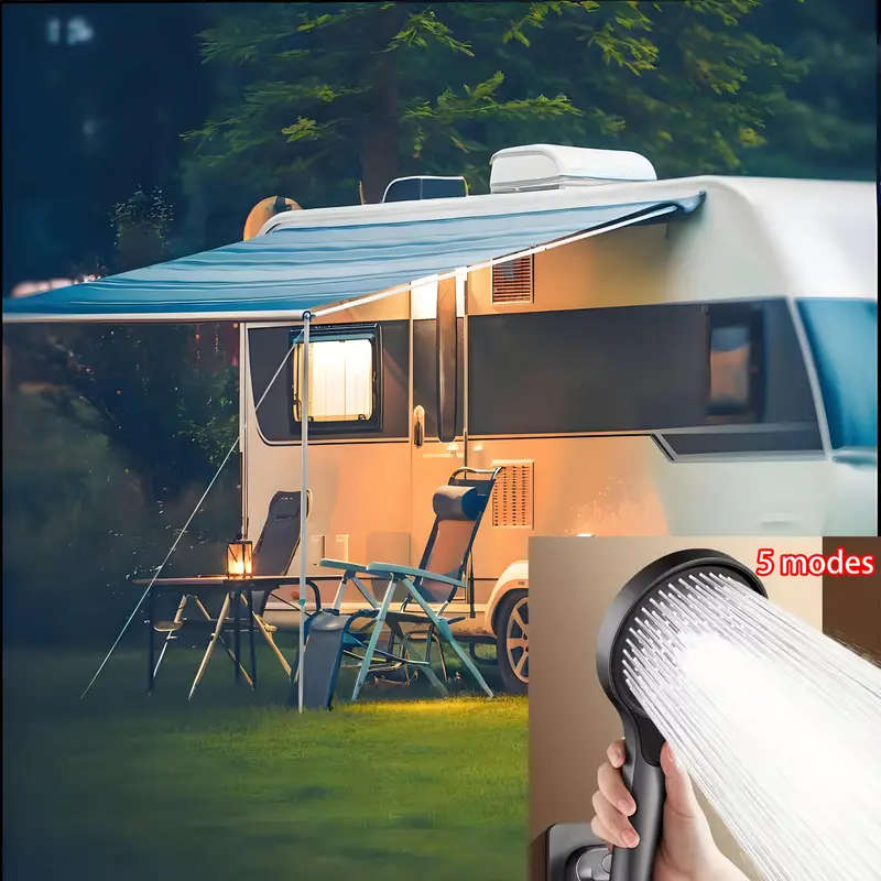 High-Pressure Handheld Shower Head with 5 Spray Modes