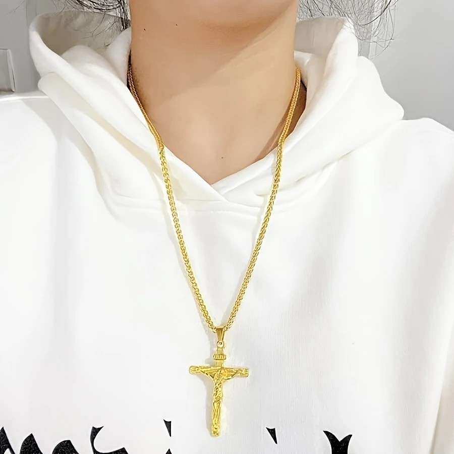 1 Piece Silvery Jesus Theme Pendant