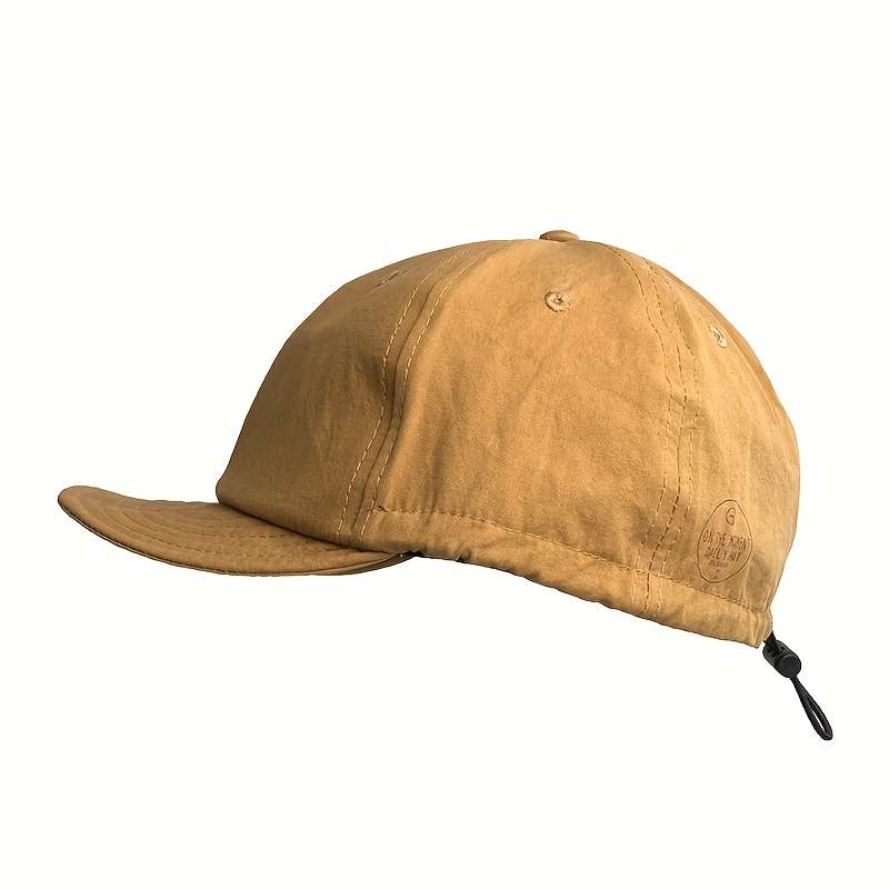 Vintage American Style Baseball Cap Lightweight Adjustable Drawstring Soft Top Curved