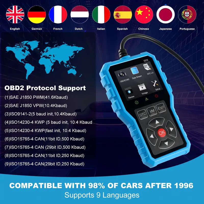FULL OBD2 CAR DIAGNOSTIC SCANNER