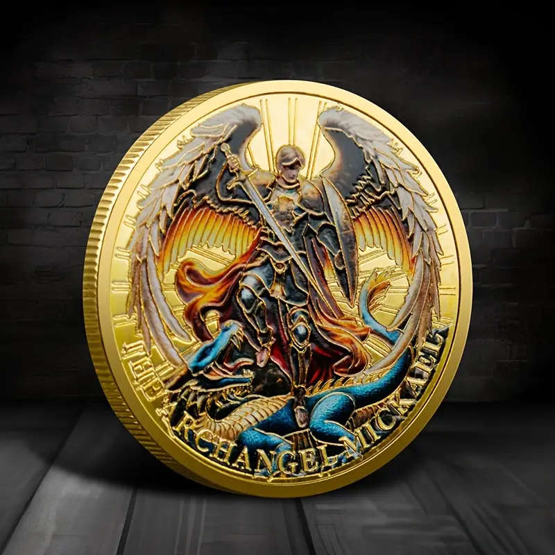 Angel Knight Michael Collectible Commemorative Coin 40MM