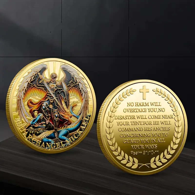 Angel Knight Michael Collectible Commemorative Coin 40MM