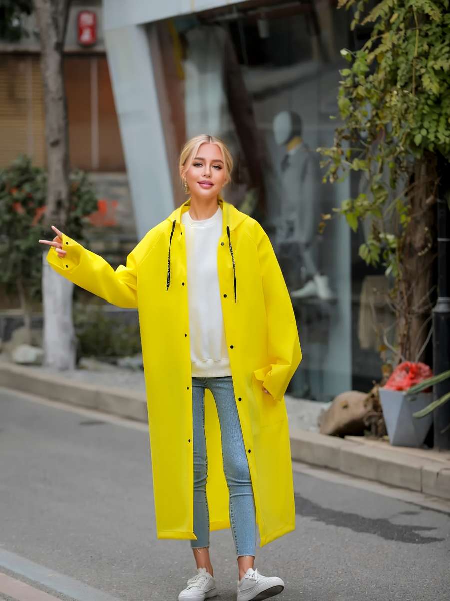 Raincoat Bright Yellow Size M