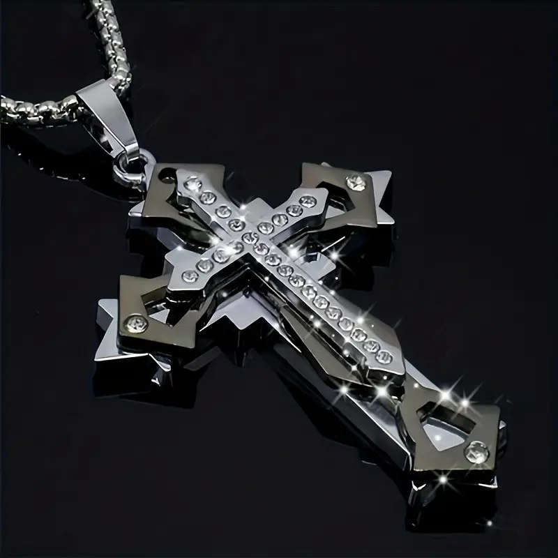 1 Exquisite Amulet Cross Pendant Necklace