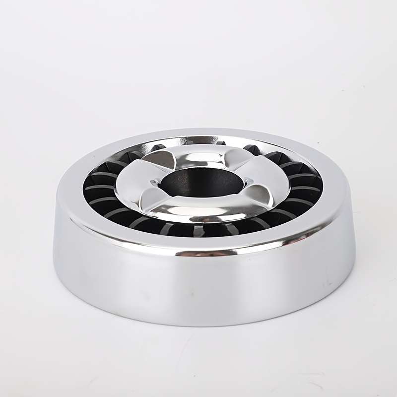 1pc Rotating Metal Ashtray with Windmill Design C Easy-Clean Stylish Home Decor for Living Roo
