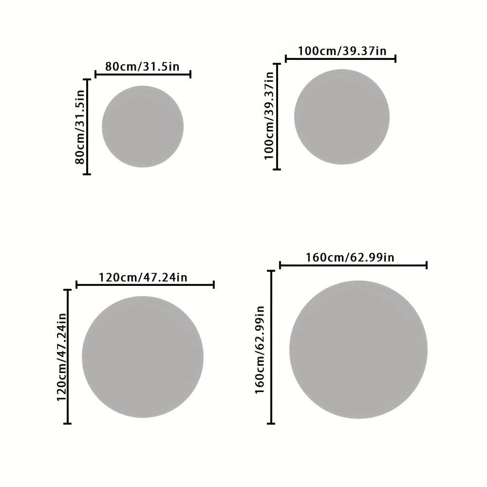 1Pc 100x100cm 39.37x39.37inch Floor Mat