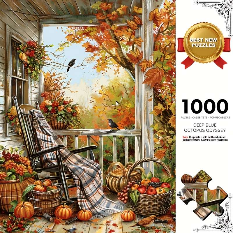 1000pcs Adult Puzzle High-Quality Paper High-Precision Printing Puzzle Logical Th