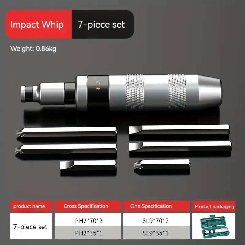 7-Piece Impact Screwdriver Set