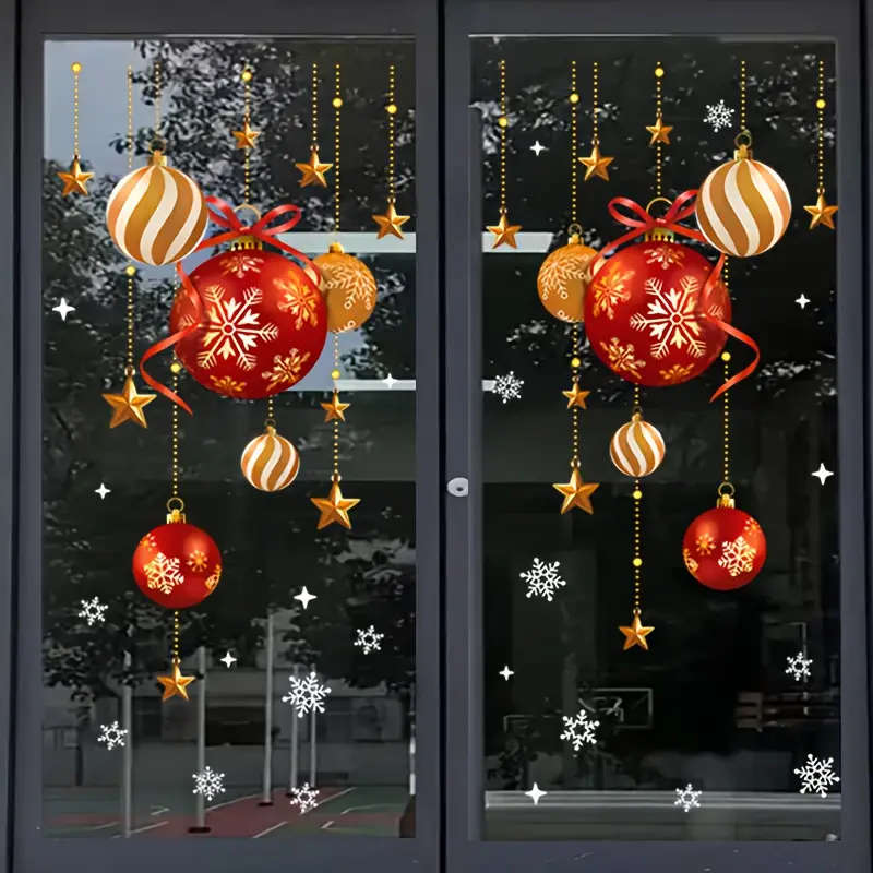 Modern Christmas Window Decal
