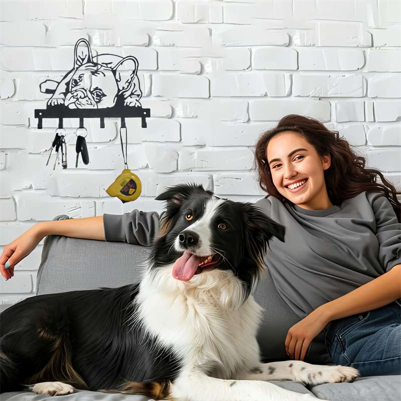 French Bulldog Metal Wall Hook