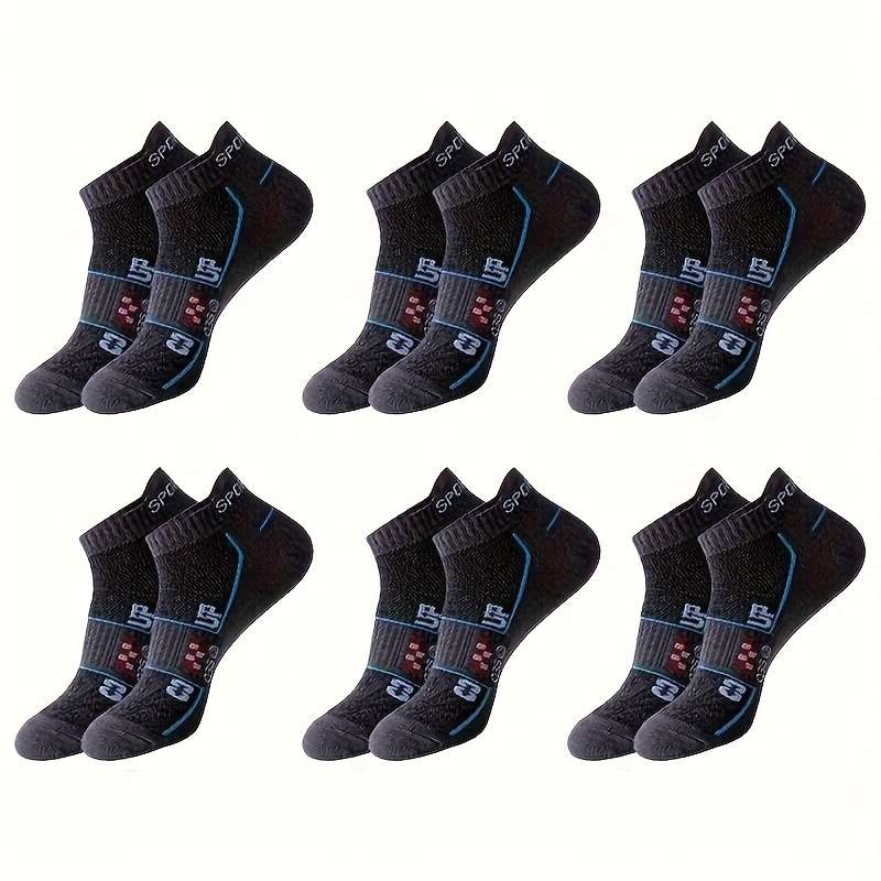 12 Pairs Dark Grey One Size High Elastic Socks