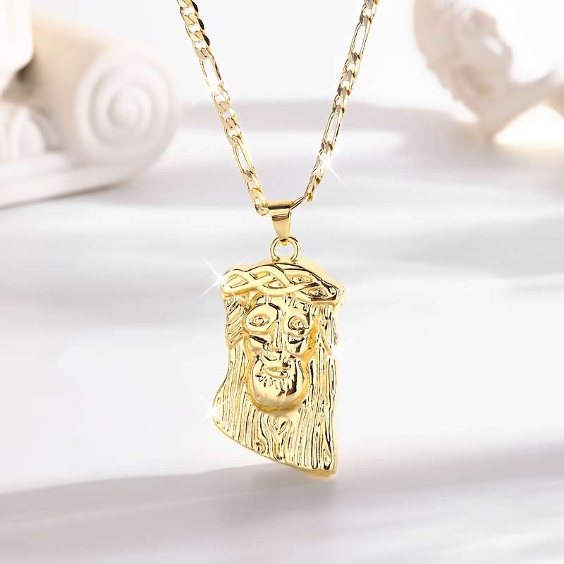 1 Piece Small Necklace Jesus Theme Pendant