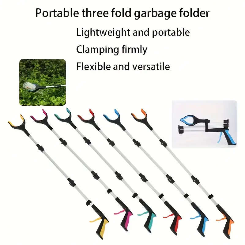 Ergonomic foldable telescopic grab tool