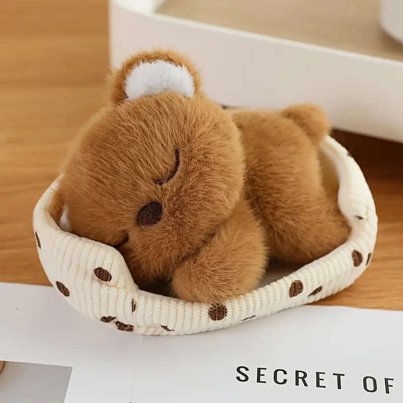 1pc Cute Animal And Bird Nest Plush Toy Pig