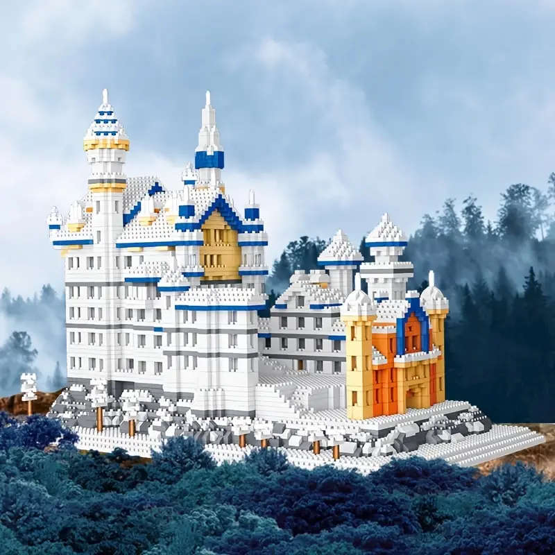 2620-Piece Swan Lake Castle Architectural Model