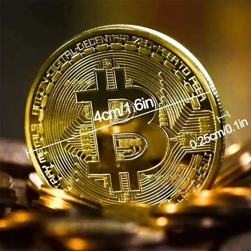 Gold Bitcoin Collector's Edition Coin with Capsule