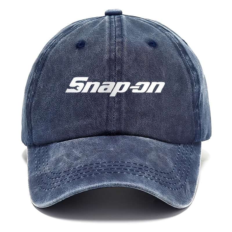 Single Pack SNAP-ON Embroidered Baseball Cap 100% Viscose Fiber Hand Washable Casual Outdoor