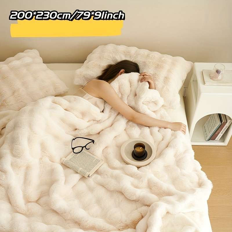 1ps Blanket Color Beige size 100x160cm