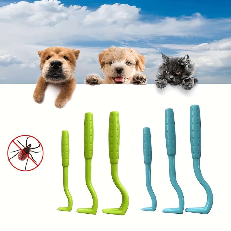 6pcs Blue Green Pet Comb