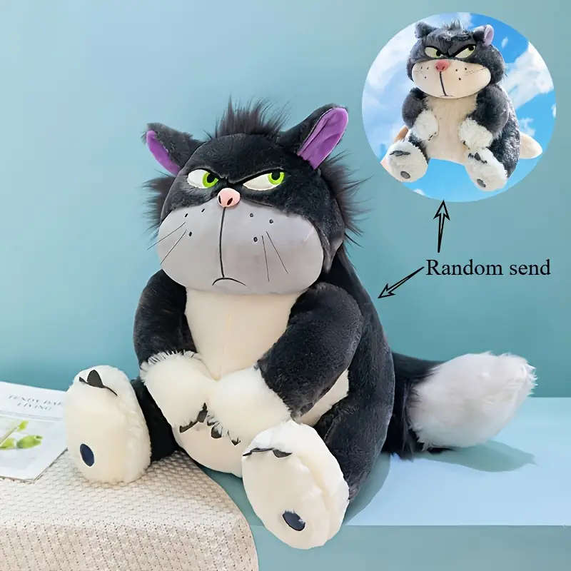 Genuine Disney Cinderella Lucifer Cute Evil Cat Plush Toy Funny Pillow