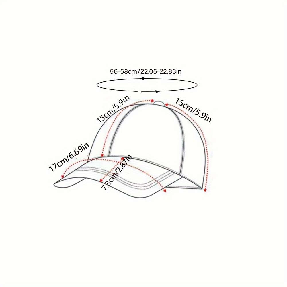 Adjustable Cotton Baseball Cap With Funny Cat Print Unisex Vintage Washed Hat Pre-Curved Sun