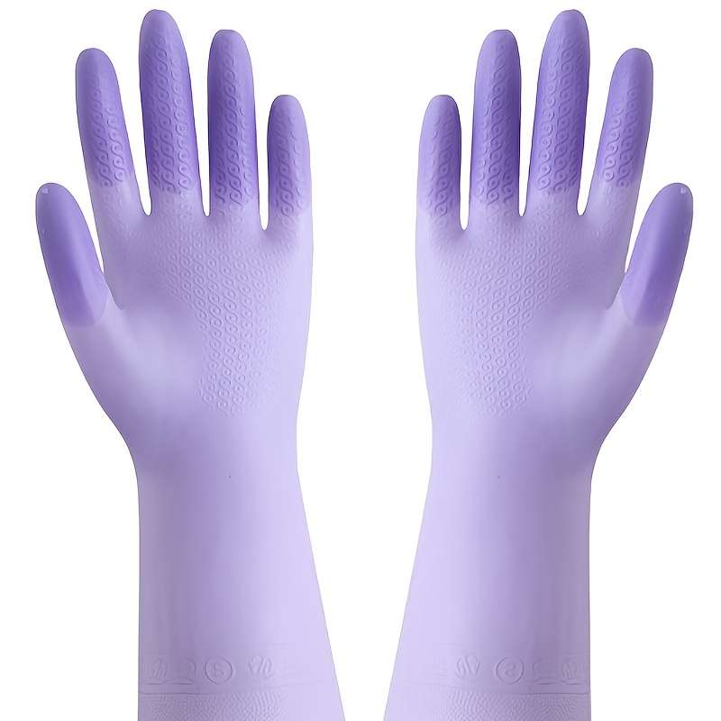 3 Pairs Random Color Size S Palm Width 7x31cm Household Cleaning Gloves