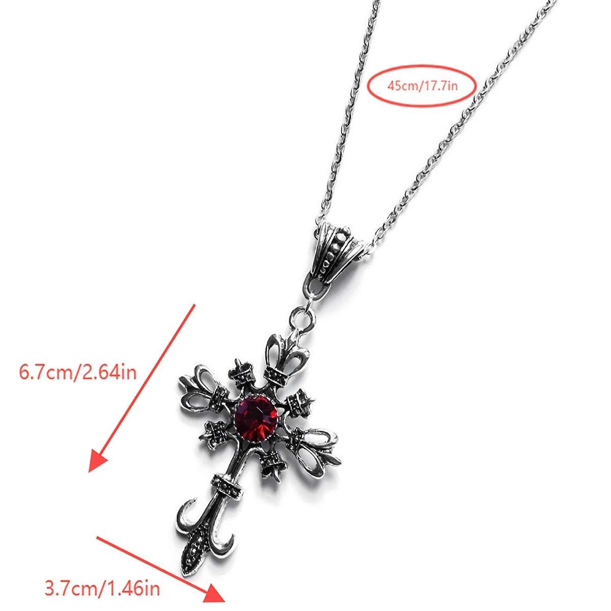 1 Piece Red Jesus Theme Pendant