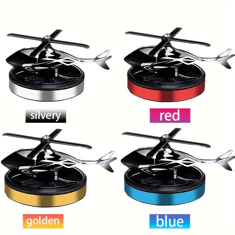 Solar-Powered Airplane Car Freshener Odor Eliminator Decorative Dashboard Accessory