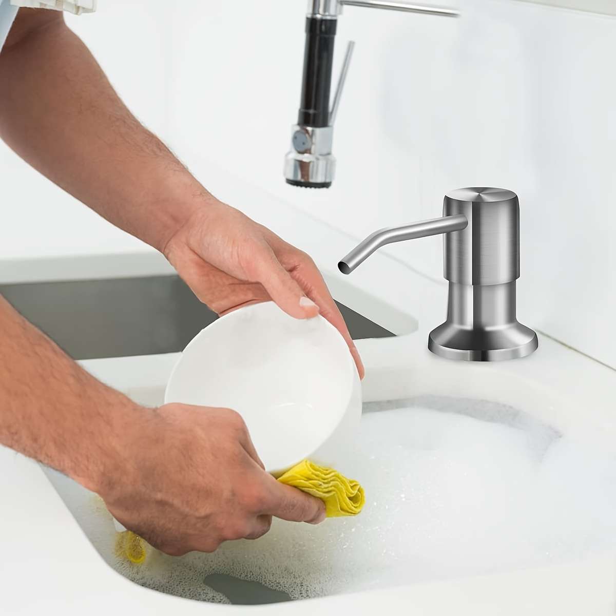 Soap Dispenser for Kitchen Sink with Extension Tube Kit