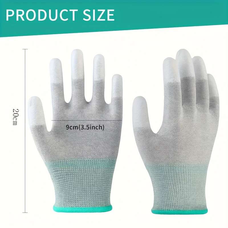 12 Pairs Of Gloves Multi Purpose Work Gloves