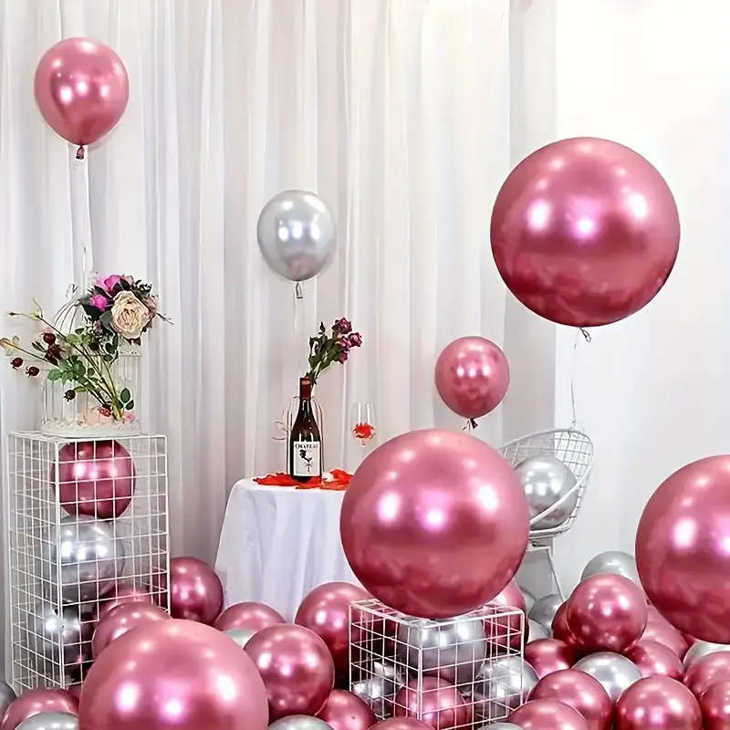 48 Pcs Shiny Metallic Balloons