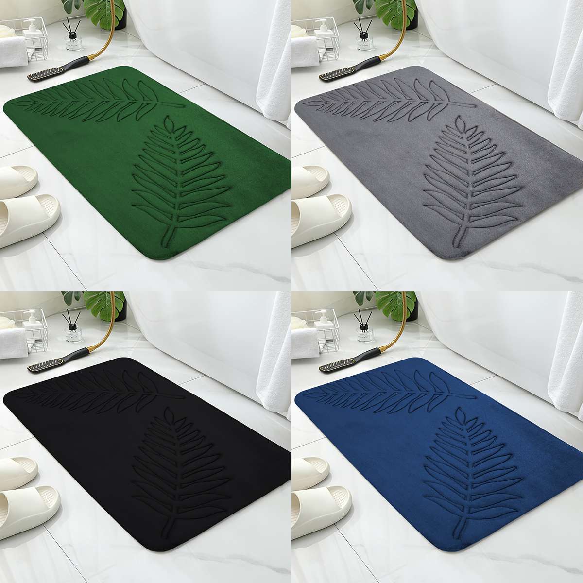 Navy Blue 15.74x23.62inch 40x60cm Floor Mat