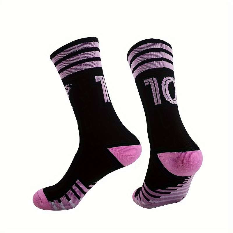 1 Pair White Red 7  Socks