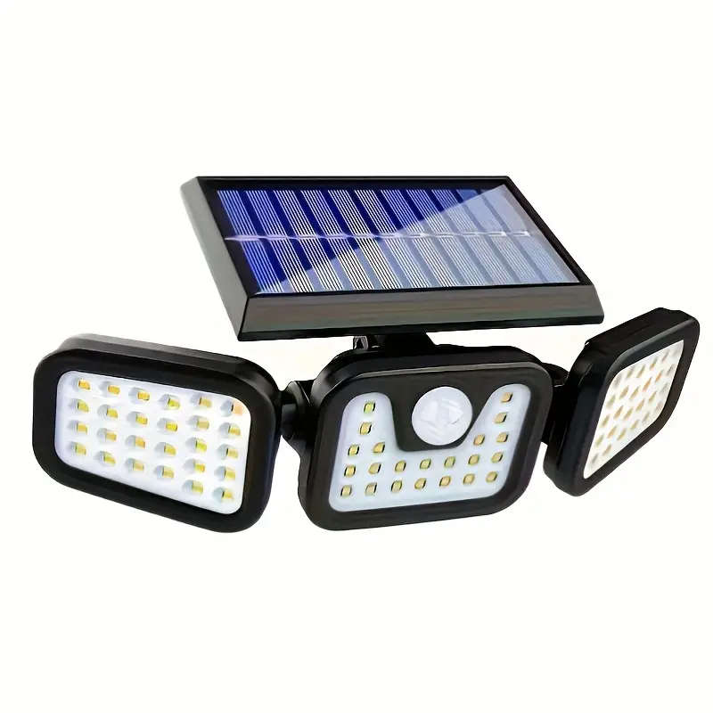 Solar-Powered Multi-Angle Motion Sensor Wall Light | IP44 Solar Outdoor Lights | Auto-Dimming & 270°