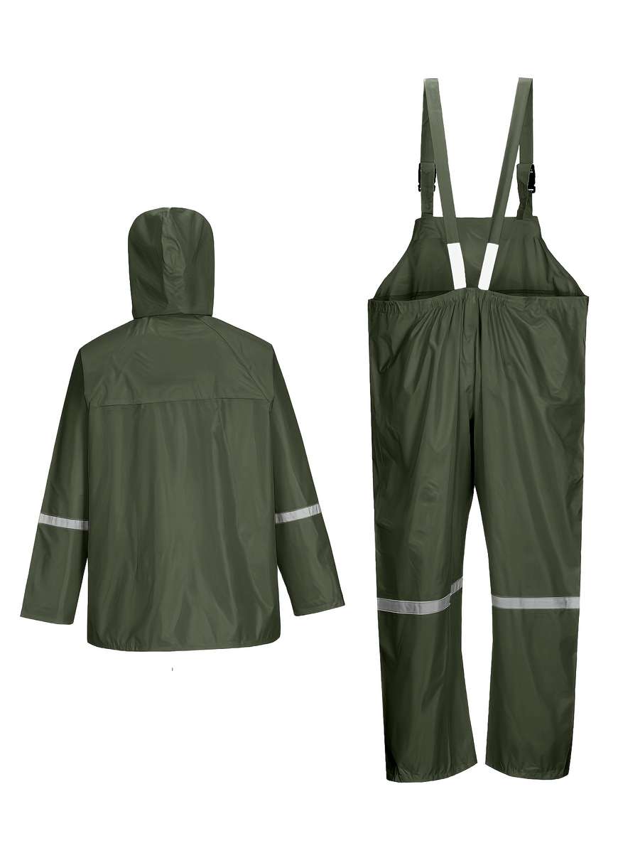 Raincoat Olive Green Size L