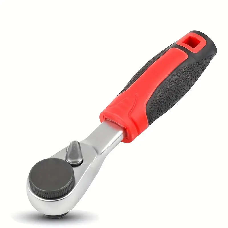 60-Tooth Ratchet Socket Wrench Set Durable Carbon Steel Quick Easy Use with 1/4 Drive Portable