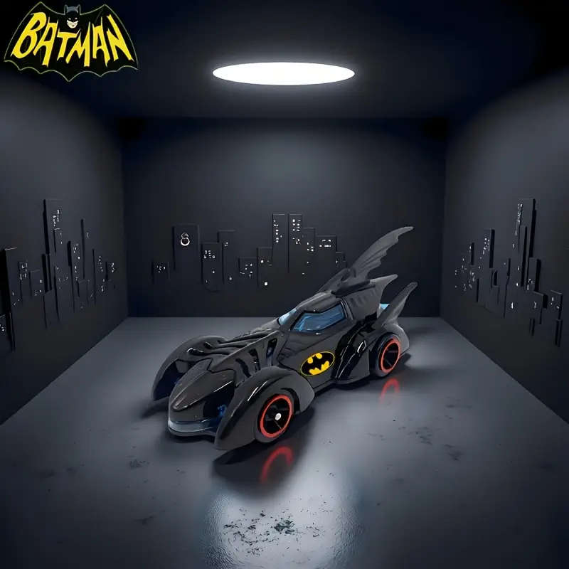 Warner Bros. Superhero Batman Chariot Tabletop Decoration Manual Power Toy Car