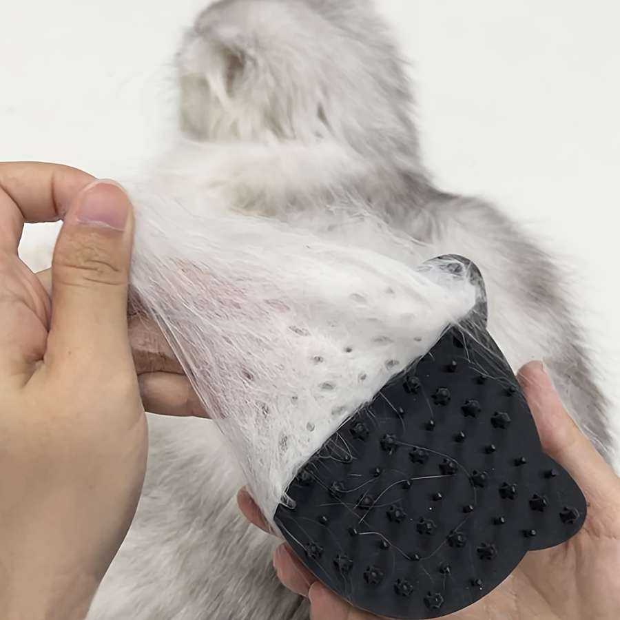 Pink Silicone Hair Removal Comb Pet Comb
