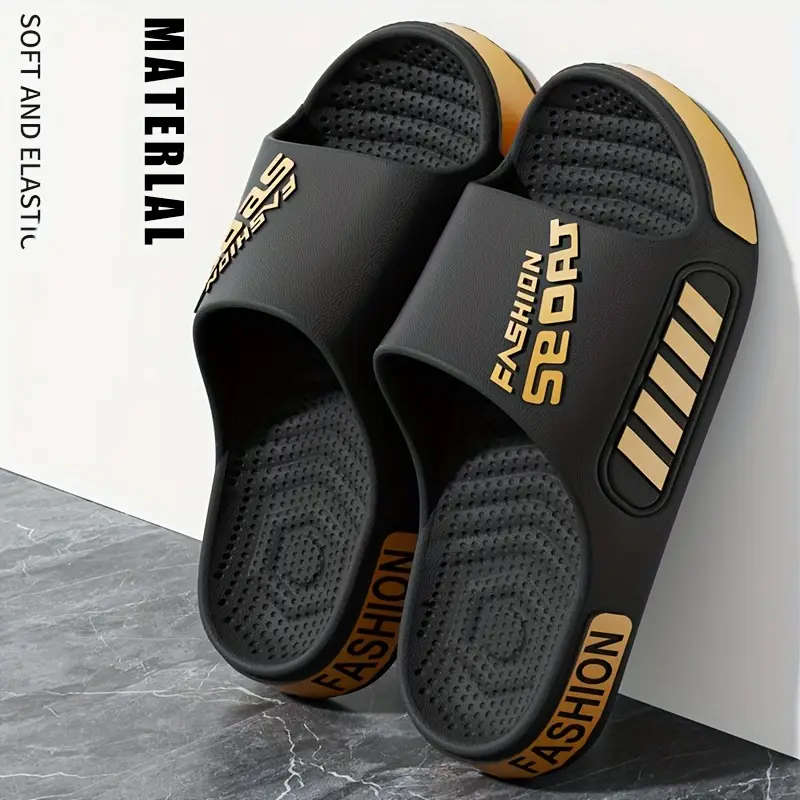 A Pair Of Unisex Stylish Sports Slippers In Blue 6.5-7