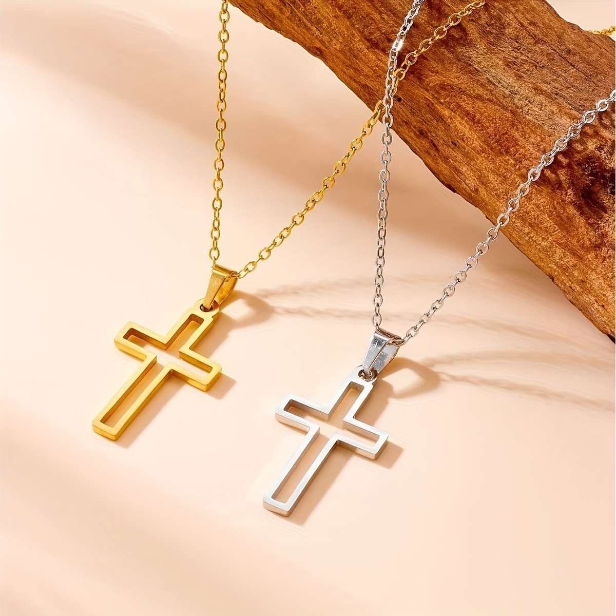 1 Piece Golden Jesus Theme Pendant