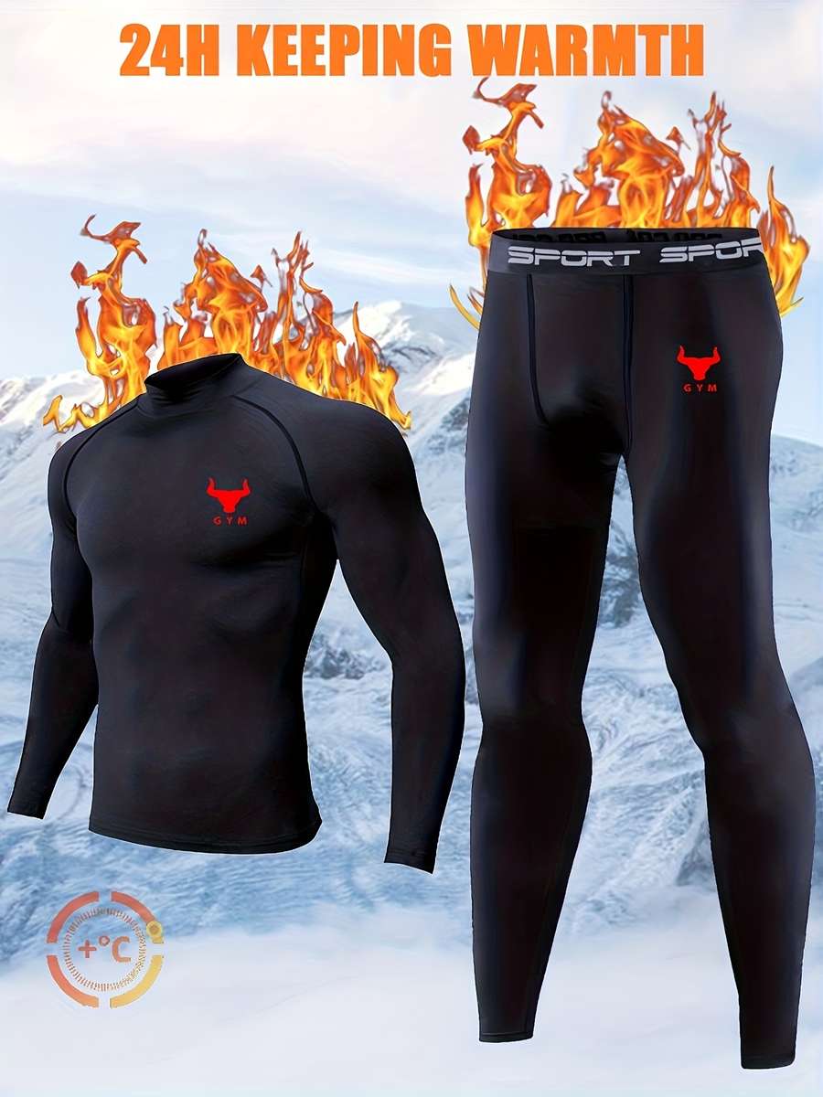 Thermal Underwear Color Black Sizem