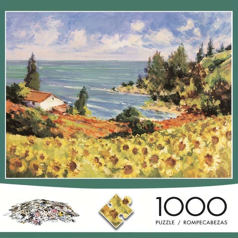 1000pcs Jigsaw Puzzle for Adults Challenging Hell-Level Mini Puzzle 38.0x26.01cm