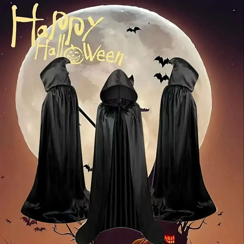 Unisex Halloween Hooded Cloak For Adults